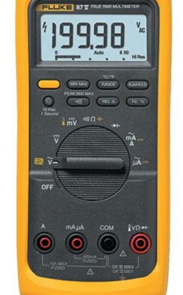 Fluke 87V Digital Multimeter with a NIST-Traceable Calibration Certificate with Data