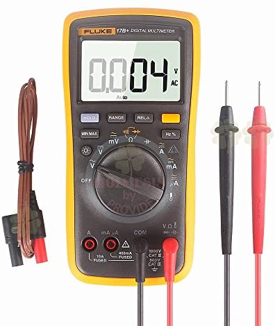 FLUKE 17B+ Digital Multimeter w/ Temperature & Frequency (CARRYING CASE INCLUDED)