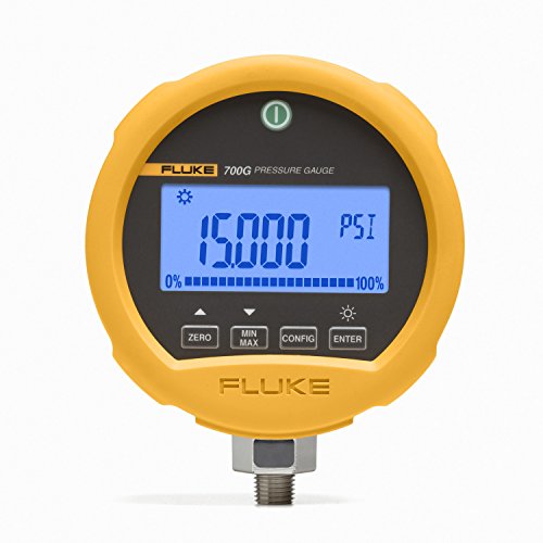 Fluke – FLUKE-700G08 700G Series Precision Pressure Test Gauge, 3 AA Alkaline Battery, -14 to 1000 psi Range, 0.001 psi Resolution