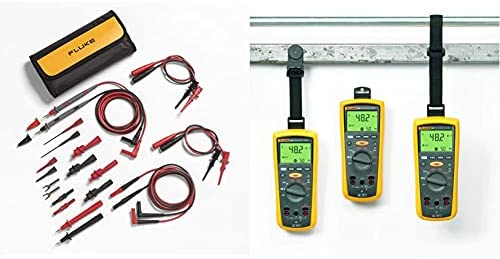 Fluke TL81A Test Lead Set, Deluxe Electronic,Red/Black,Small & TPAK Meter Hanging Kit