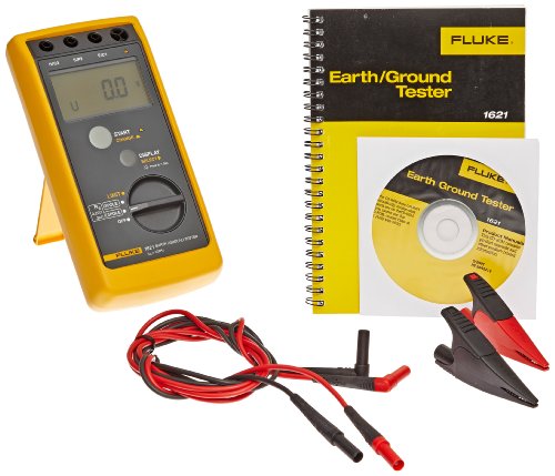 1621 Earth Ground Tester, LCD Display, 3.7kV Voltage with a NIST-Traceable Calibration Certificate with Data