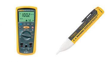 Fluke 1507 Digital Megohmmeter Insulation Resistance Tester & 1AC II VoltAlert Non-Contact Voltage Tester