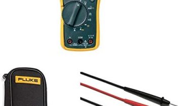 Fluke 115 Compact True-RMS Digital Multimeter with compact soft case C50 and Corporation FLUTL75 Hard Point Test Lead Set