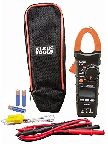 Klein Tools CL312 Digital Clamp Meter, HVAC Electrical Tester with TRMS, for AC Current, AC/DC Voltage, Resistance, Continuity, Temp, More