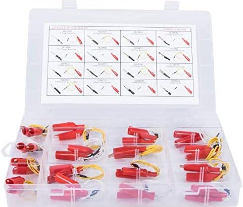 Bonbo 5299367 Test Lead Kit 16 Pieces Electrical Testers Wire Connectors Cables Set for Cummins Circuit Connection/Experiment
