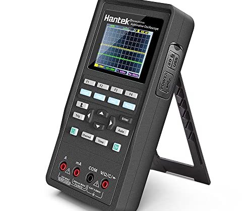 Hantek Professional Automotive Oscilloscope 2D82AUTO, 4 in 1 Handheld Oscilloscope Multimeter, Digital USB Oscilloscope with 2 Channels 80 MHz Bandwidth, Oscilloscope Kit 2D82 IIimeter (2D82 II)