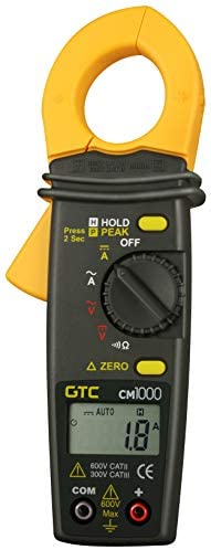 General Technologies Corp GTC CM1000 1000 Amps AC/DC Current Clamp Meter