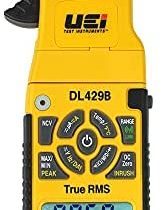 UEi Test Instruments DL429B Digital HVAC Clamp Meter True RMS Wireless Multimeter Auto-ranging 6000 Counts Voltage Tester, Measures Inrush AC/DC Current Temperature Capacitance Resistance Diodes NCV