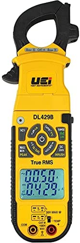 UEi Test Instruments DL429B Digital HVAC Clamp Meter True RMS Wireless Multimeter Auto-ranging 6000 Counts Voltage Tester, Measures Inrush AC/DC Current Temperature Capacitance Resistance Diodes NCV