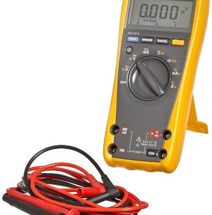 Fluke 177 RMS Digital Multimeter with Backlight, 50 Megaohm Resistance, 1000V AC/DC Voltage, 10A AC/DC Current with a NIST-Traceable Calibration Certificate with Data