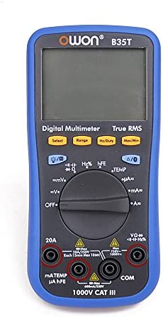 OWON B35T+ Multimeter with True RMS Measurement for FLUKE Test Leads TLP20157