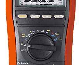 True RMS Digital Multimeter MM810 by Tempo Communications – Electrician, Professional Grade, TRMS, 13 Function, Dual Display – Measure AC DC Voltage, AC DC Current, Resistance, Continuity, Capacitance