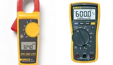 Fluke 324 True RMS Clamp Meter & 117 Digital Multimeter, Non-Contact AC Voltage Detection, Measures Resistance/Continuity/Frequency/Capacitance/Min Max Average