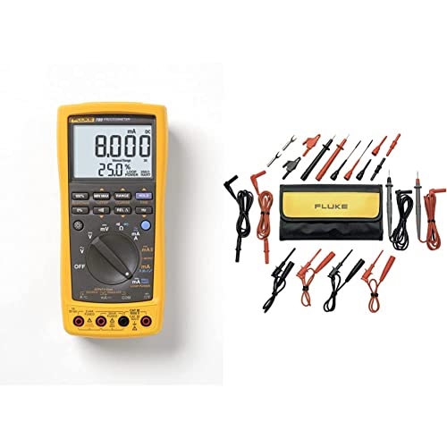 Fluke 789 ProcessMeter & TL81A Test Lead Set, Deluxe Electronic,Red/Black,Small