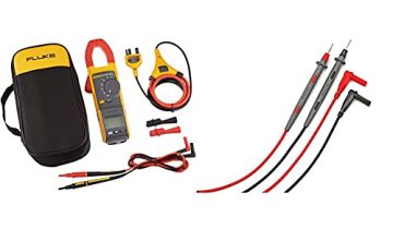 Fluke 381 Remote Display True-RMS AC/DC Clamp Meter with iFlex & TL71-1 TL71 Premium Test Lead Set, Right Angle