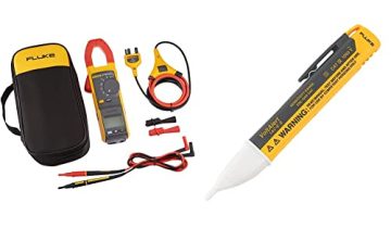 Fluke 381 Remote Display True-RMS AC/DC Clamp Meter with iFlex & 1AC-A1-II VoltAlert Non-Contact Voltage Tester