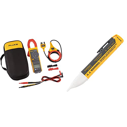 Fluke 381 Remote Display True-RMS AC/DC Clamp Meter with iFlex & 1AC-A1-II VoltAlert Non-Contact Voltage Tester