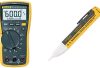 Fluke 117 Digital Multimeter, Non-Contact AC Voltage Detection & 1AC-A1-II VoltAlert Non-Contact Voltage Tester, Pocket-Sized, Voltage Detection Range 90 V to 1000 V AC, Audible Beeper