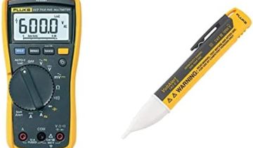 Fluke 117 Digital Multimeter, Non-Contact AC Voltage Detection & 1AC-A1-II VoltAlert Non-Contact Voltage Tester, Pocket-Sized, Voltage Detection Range 90 V to 1000 V AC, Audible Beeper