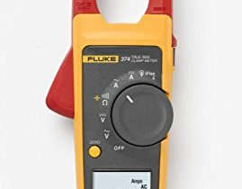 Fluke 374 True-RMS AC/DC Clamp Meter, 600A/600V