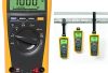 Fluke 77-IV Digital Multimeter, Yellow & TPAK Meter Hanging Kit