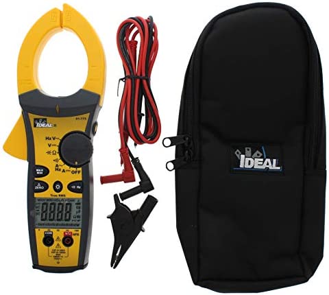 IDEAL INDUSTRIES INC. 61-775 1000 Amp TightSight Clamp Meter AC/DC with TRMS, True RMS Current and Voltage, CATIII for 1000v, CATIV for 600v