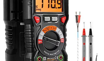 KAIWEETS Digital Multimeter TRMS 6000 Counts Voltmeter Auto-Ranging Fast Accurately Measures Voltage Current Amp Resistance Diodes Continuity Duty-Cycle Capacitance Temperature for Automotive