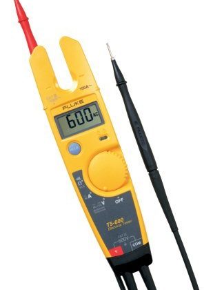 Fluke T5-600 USACAL 600V Voltage Continuity and Current Tester with a NIST-Traceable Calibration Certificate with Data
