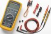 Fluke 87V MAX True-RMS Digital Multimeter, Rugged, Waterproof and Dustproof IP67 Rated, Up to 800 Hour Battery Capacity, Built-In Thermometer, Withstands Drops Up To 13 Feet, Includes TL175 Test Leads