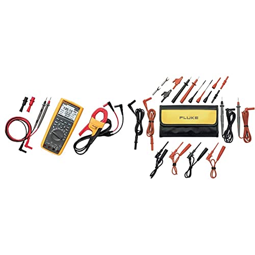 FLUKE-289/IMSK Industrial Multimeter Service Combo Kit & TL81A Test Lead Set, Deluxe Electronic,Red/Black,Small