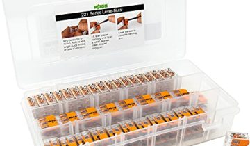 WAGO 221 Lever-Nuts 78pc Compact Splicing Wire Connector Assortment with Case. Includes (34x) 221-412, (26x) 221-413, (18x) 221-415