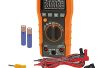 Klein Tools MM400 Multimeter, Digital Auto Ranging, AC/DC Voltage, Current, Capacitance, Frequency, Duty-Cycle, Diode, Continuity, Temp 600V,Orange