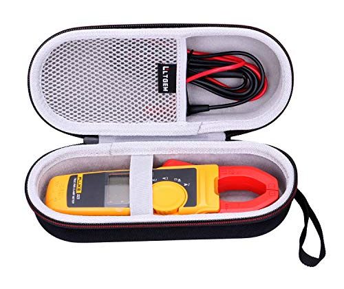 LTGEM Hard Case for Fluke 323/324/325/374FC-AMZN/374FC 600AC/DC Clamp Meter Clamp Multimeter AC-DC TRMS, Mesh Pocket for Accessories.