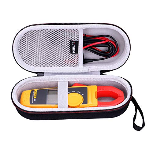 LTGEM Hard Case for Fluke 323/324/325/374FC-AMZN/374FC 600AC/DC Clamp Meter Clamp Multimeter AC-DC TRMS, Mesh Pocket for Accessories.