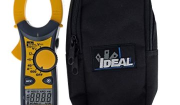 IDEAL INDUSTRIES INC. 61-744 Clamp Meter 600 Amp AC with NCV, Voltage Indicator, CATIII for 600v, Yellow