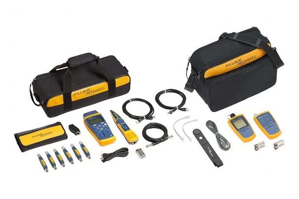 Fluke Networks CIQ-FTKSFP Copper and Fiber Cable Network Tester Kit, Includes CableIQ Kit and Simpli-Fiber Pro Multimode Fiber Verification Kit