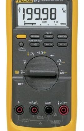 Fluke 87-5 Cal-Digital Multimeter (87-V) / Includes NIST Traceable Calibration with Data,White