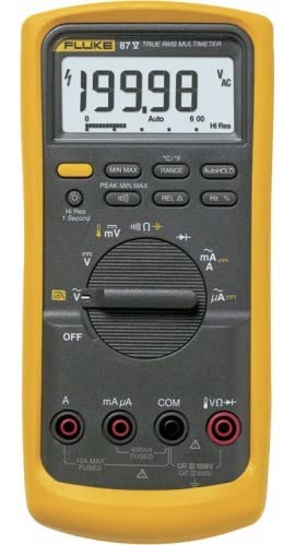 Fluke 87-5 Cal-Digital Multimeter (87-V) / Includes NIST Traceable Calibration with Data,White