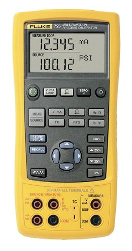 Fluke 725 Multifunction Process Calibrator with a NIST-Traceable Calibration Certificate with Data