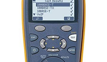 Fluke Networks CIQ-100 Copper Qualification Tester, Qualifies and Troubleshoots Category 5-6A Cabling for 10/100/Gig Ethernet, Coax and Voip, Blue