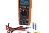 Klein Tools MM420 Digital Multimeter, Auto-Ranging TRMS Multimeter, 600V AC/DC Voltage, 10A AC/DC Current, 50 MOhms Resistance, Orange/Black