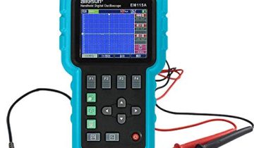 All-Sun 3 in 1 Digital Oscilloscope Meter Handheld Automotive Diagnostic Lab Scope with USB Computer Interface DMM LED 50MHz 1 Channel,Blue