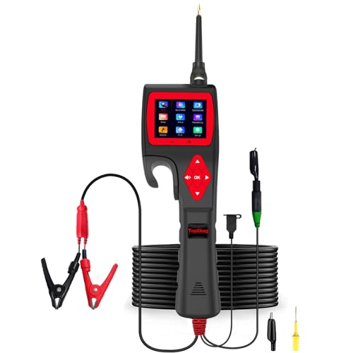 P200 Automotive Circuit Tester, Power Circuit Probe Kit, 9~30V with Multimeter/Relay/Fuel Injector Tester/Activating Component/0~5V Power with 20ft Cable for 12V 24V Vehicle